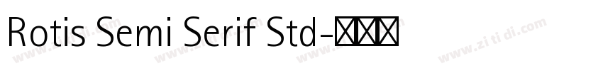 Rotis Semi Serif Std字体转换